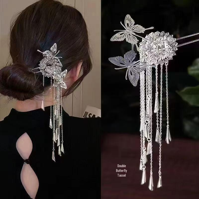 Sandalwood Women's Hairpin: Elegant Modern-Chinese Style Wooden Updo Stick