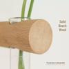Japanese Wall-Mounted Wood & Glass Hydroponic Plant Holder