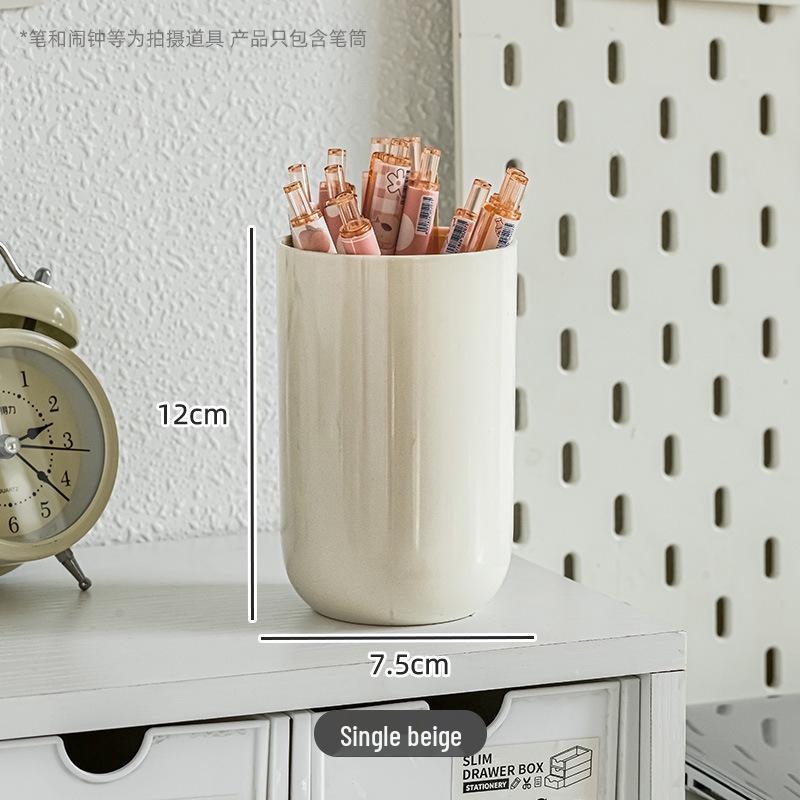 Transparent Pencil Case and Pen Holder for Students and Professionals - Minimalist Design Pen Holder (Single) φ7.5*12CM
