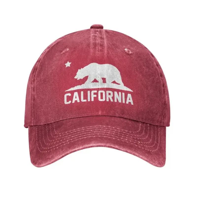 Custom Cotton California Bear Baseball Cap Women Men Breathable Dad Hat Outdoor