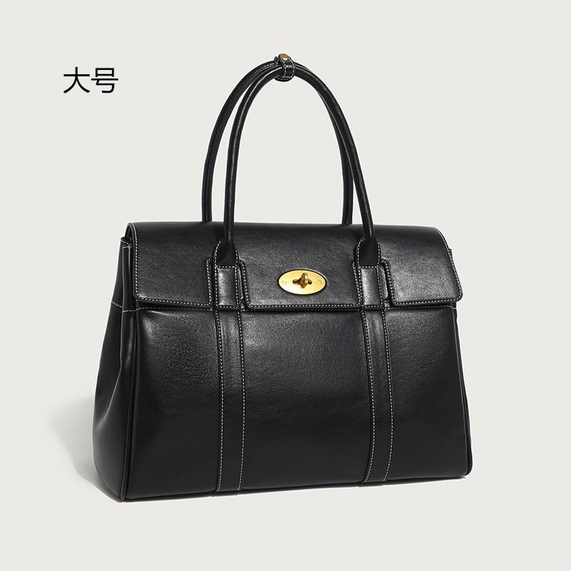 

2025 New Soft Leather Tote Bag High-quality Oil-sensitive Wax Commuting Large Capacity Portable Single-shoulder Diagonal