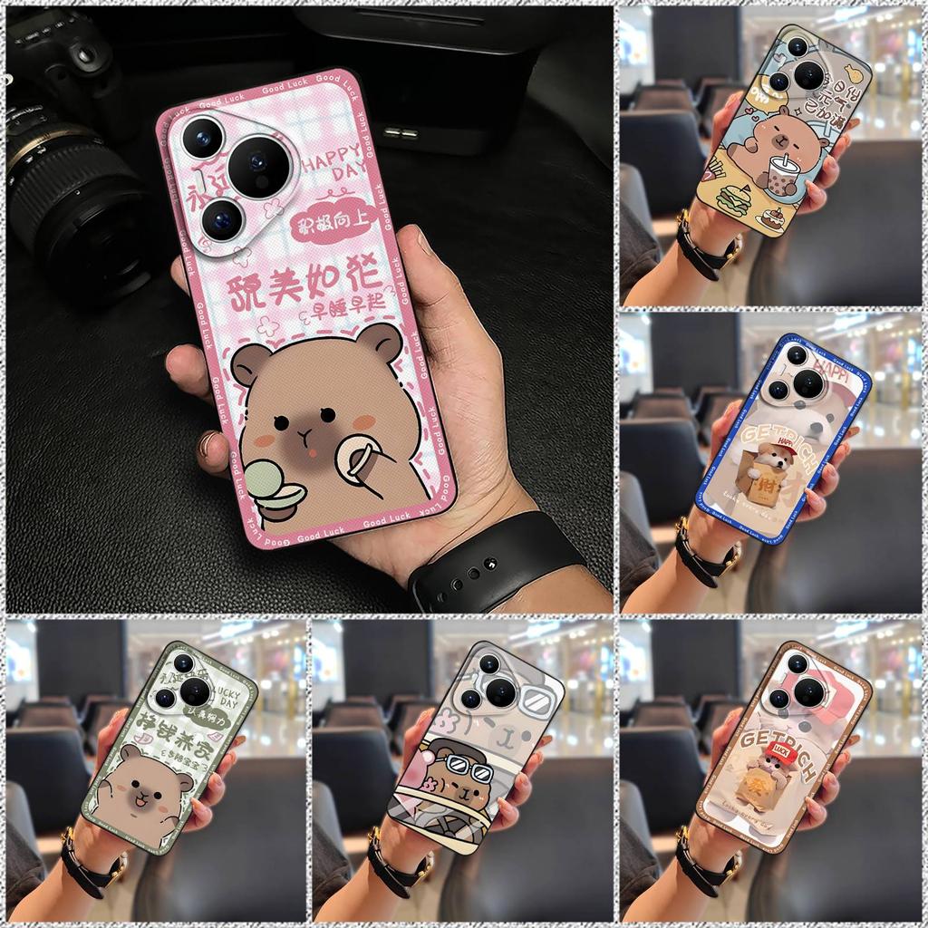Full wrap Protective Phone Case For Huawei P70 Pro/Pura 70 Pro+ Back Cover TPU Waterproof Cartoon Couple Phone Pouch