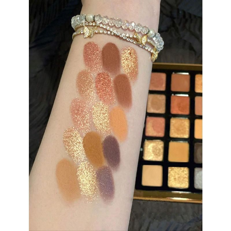 15-Color Eyeshadow Palette, Matte Shimmer Long-Lasting Eye Shadow With Mirror Eyeshadow Eye Makeup