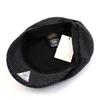 Universal chemistry Small Check Wool Gray Marine Cap wool marine Cap
