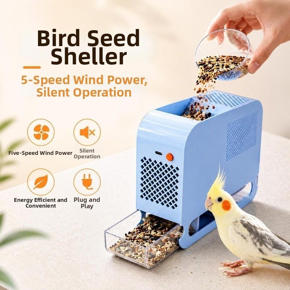 Efficient Bird Food Shell Blowing Machine Adjustable Speed Bird Food Separator Pet Store