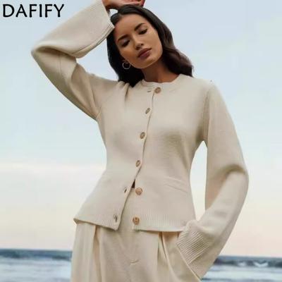 Damesmode Casual Herfst Winter Effen Kleur Print Lange Mouw O-Hals Truien