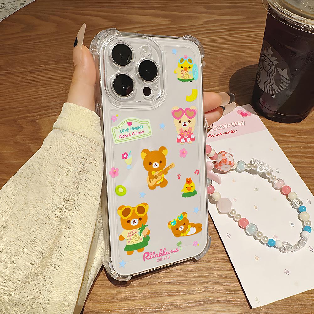 Rilakkuma Phone Case For vivo V40 V30 V29 V27 V27E V25 V23 Y02 Y76 Y38 Y28 Y03 Y17s Y19S Y78 Y36 Y27 Y35 Lite Pro 4G 5G