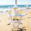Outdoor Wine Glass Rack Portable Compact with Ground Stake Easy To Assemble Rack for Outdoor Activities