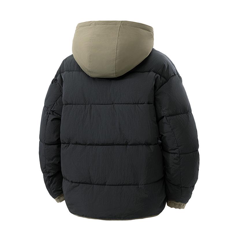 Japanese Style Trendy Cotton Hooded Jacket - Winter Retro Couple's Casual Wear
