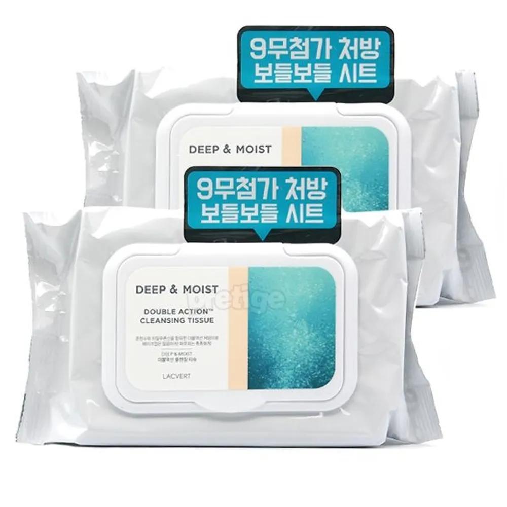 LACVERT Double Action Cleansing Tissues 80 Sheets + 80 Sheets