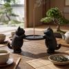 Minimalist Two Cats Incense Holder 3D Printing Incense Stick Holder  Yoga Meditation