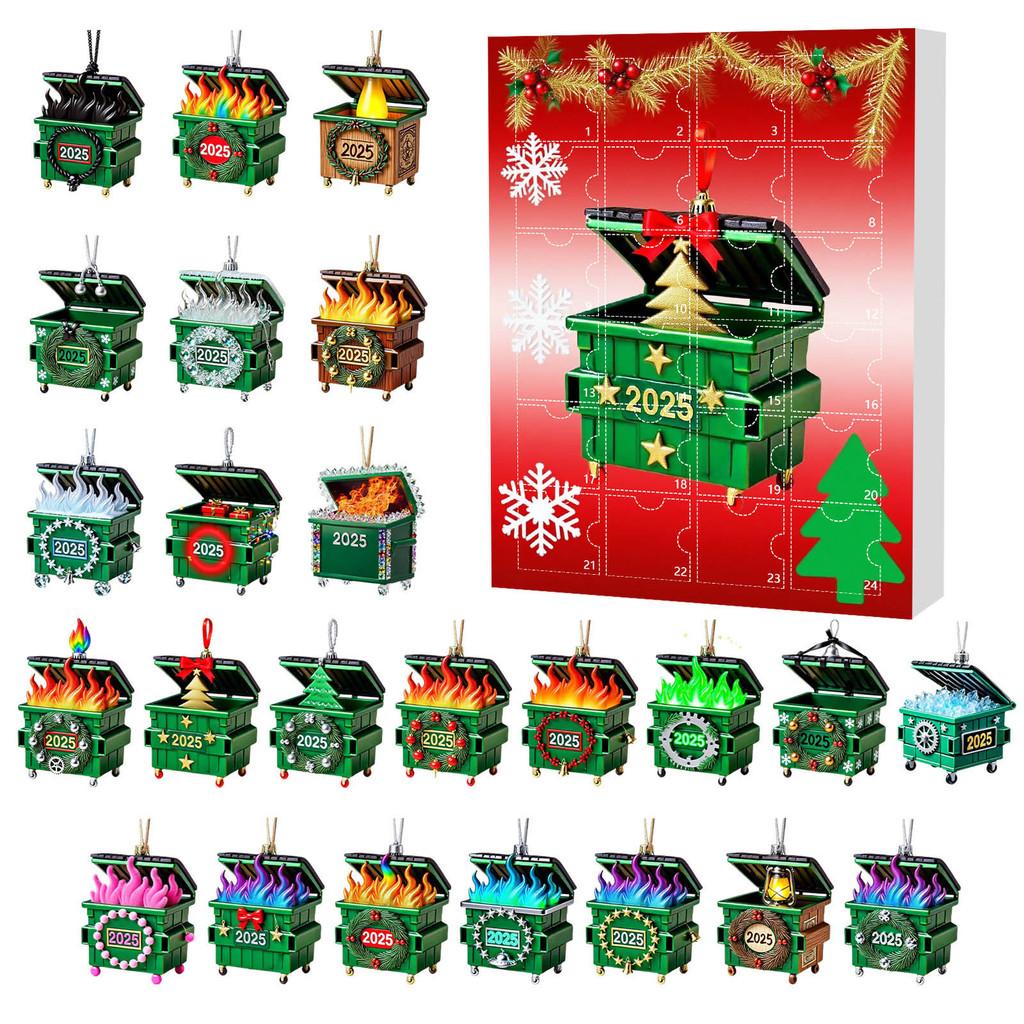

Dumpster Fire Christmas Blind Box Series Acrylic Hanging Decor For Holiday Gift Style A