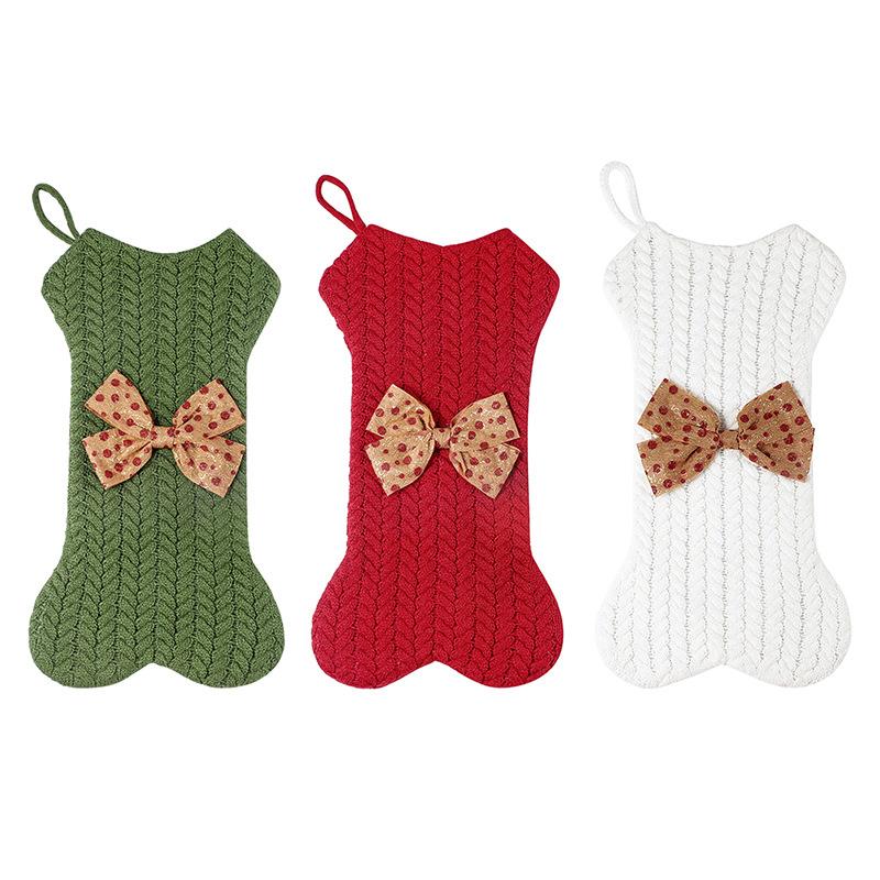 New Arrivals Gift Bags Christmas Large Gift Bags Festive Vibes Knitted Wool Hanging Decorations
