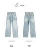 Plus Size Women's High Waist Wide Leg Drape Jeans - Autumn Retro Casual Pants