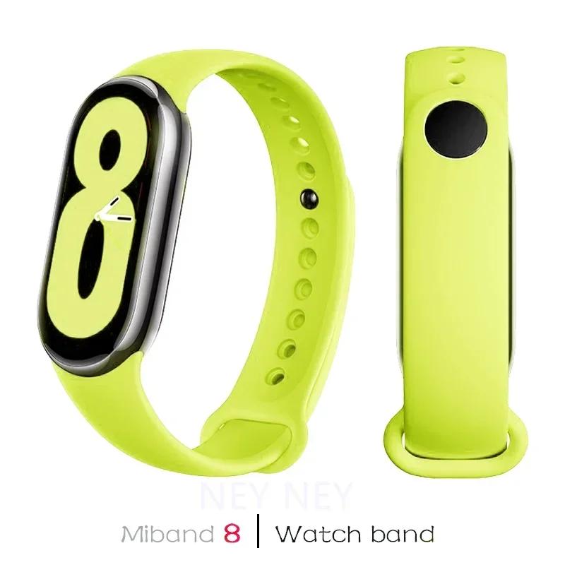 Silikonarmband für Xiaomi Mi Band 9 8 Armband NFC Sport Gummi Smart Armband Armband pulseira correa Xiaomi 8 9 Zubehör