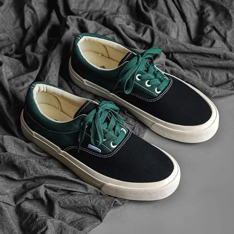 

Fashion Sneakers Young Students Low-Top Splicing Colour Male Shoe With Laces Breathable Legitimate Comfortable Adults Men s Casual Shoes 35