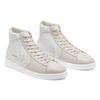 Converse Cons Pro Leather Non-Slip Shock Absorption High-Top Board Shoes Unisex White