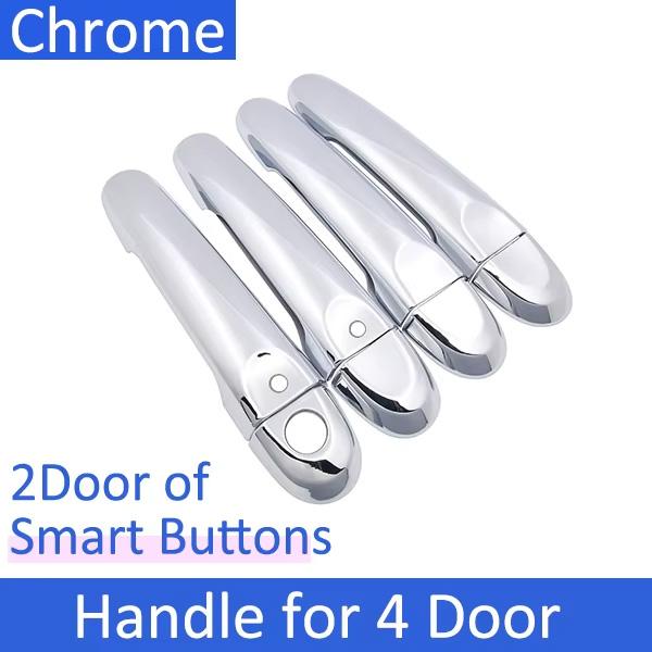Door Handle Cover For Nissan Micra March K13 Renault Pulse 2011~2016 2012 2013 2014 2015 Car Chrome Exterior Handles Accessories A26