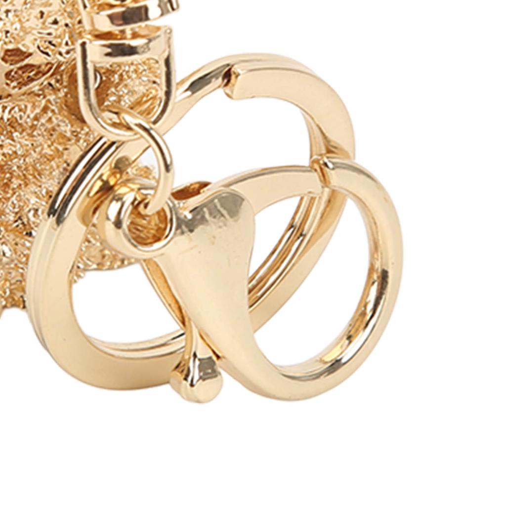 Rhinestone Keychain Unique Puppy Shape Design Rhinestone Keychain Ornament for Bag Car Pendant