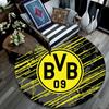 Borussia Dortmund2,Runder Teppich,Teppich für Wohnzimmer Schlafzimmer Sofa Spielzimmer Dekor,Rutschfeste Bodenmatte