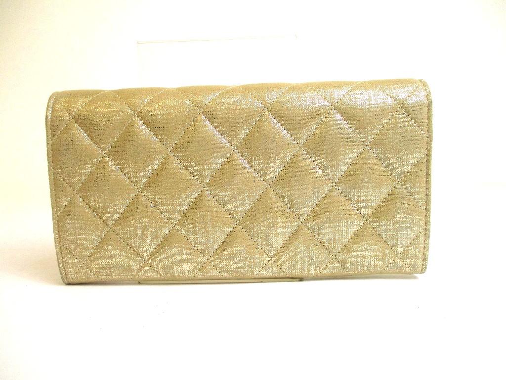 Authentic GUCCI GG Marmont Gold Leather Bifold Wallet Compact Wallet #a729  Refurbished