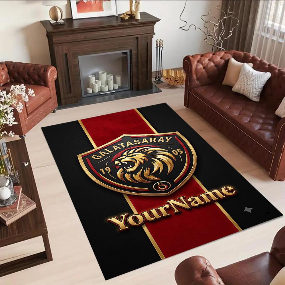 Galatasaray 121 Customizable Name Carpet Suitable for Kitchen Foyer Dining Room Dormitory Anti-slip Rug Office home decor