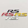 3D Metal Car Styling Logo RS Badge Car Front Grille Emblem Rear Trunk Sticker For Honda Sport RS Auto Accessories