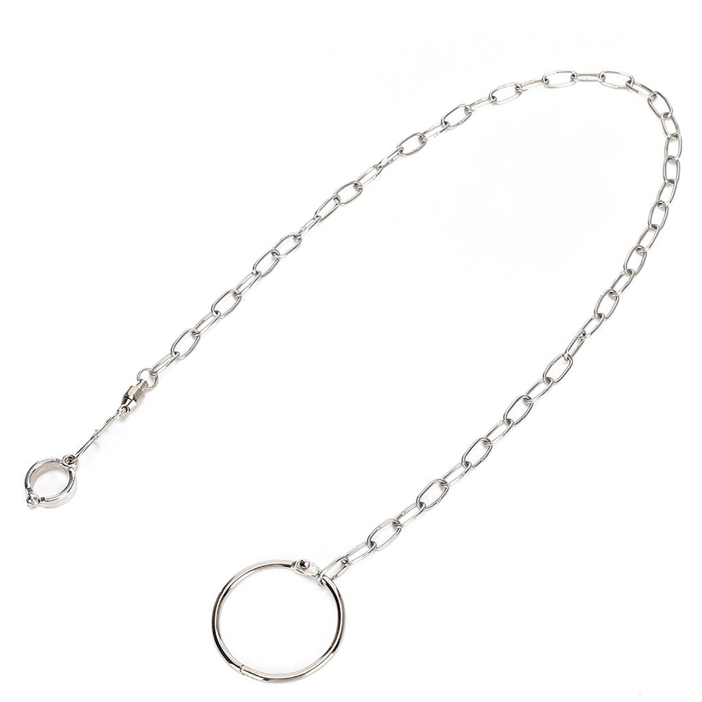 Stainless Steel Split Foot Chain for Large Parrot Pet Training Anklet Ring for Birds Parrots
