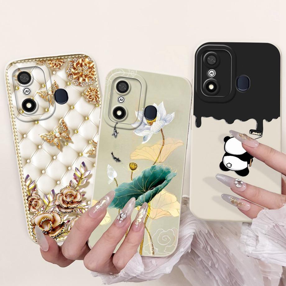 Cover For Itel A27 A48 A25 A35 Case Artistic Style Shockproof Funda For Itel A60 A60s A70 Soft Liquid Silicone Bumper