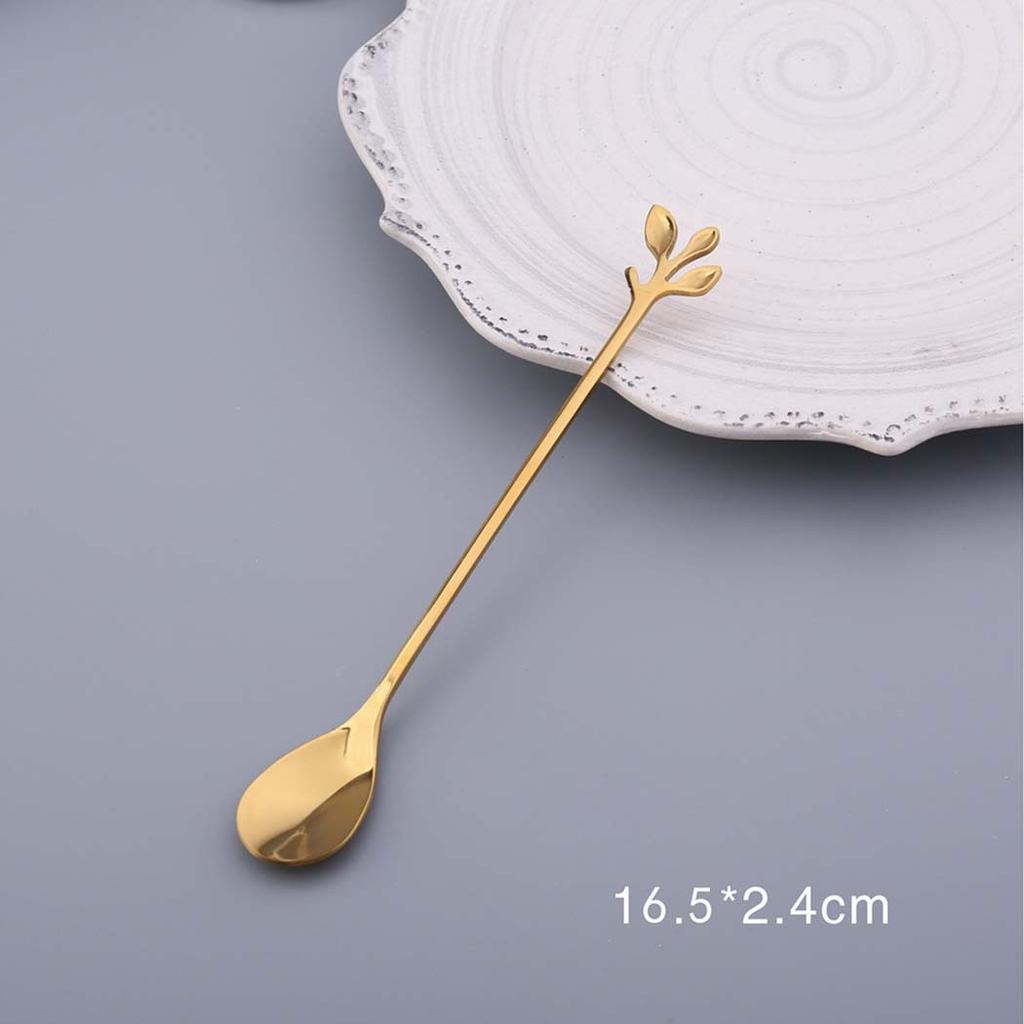 Spoon Dessert Desserts Seafood Stainless Steel Cocktail Creative Metal