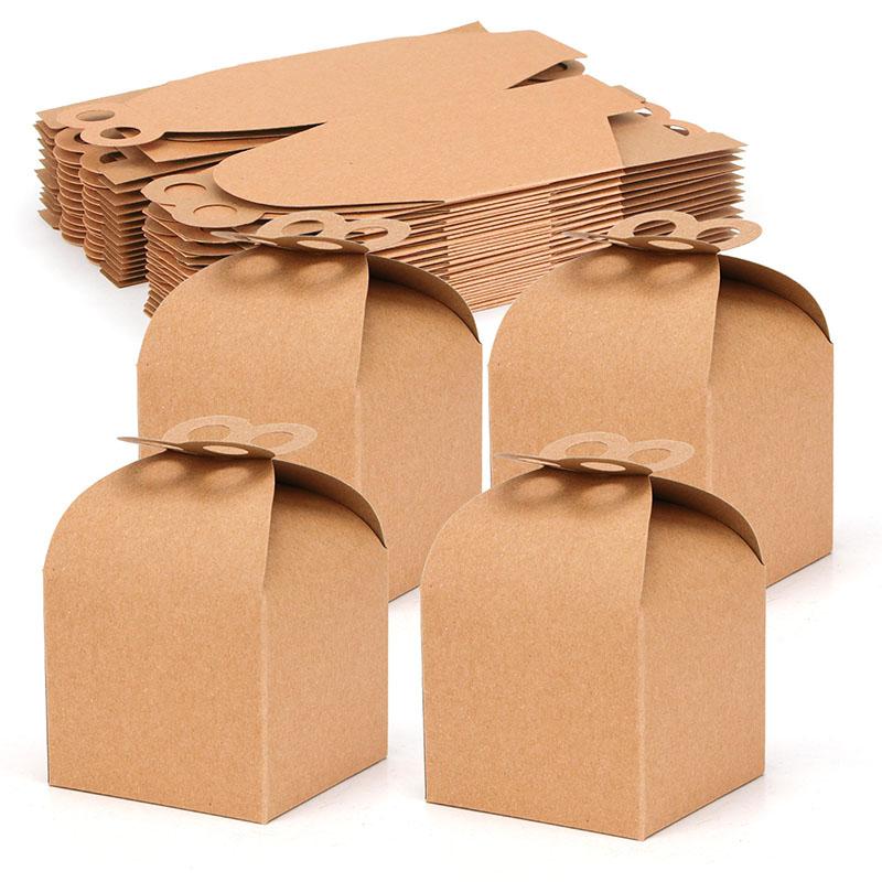 WTEMPO Foldable Paper Gift Boxes DIY Small Presents Packaging Boxes Party Decor Favor Treat Boxes Ideal for Storing and Gifting Delicate Items