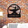 Personalizable Blacksmith Metal Wall Decor Classic Style Art for Home Shop Kitchen Custom Sign