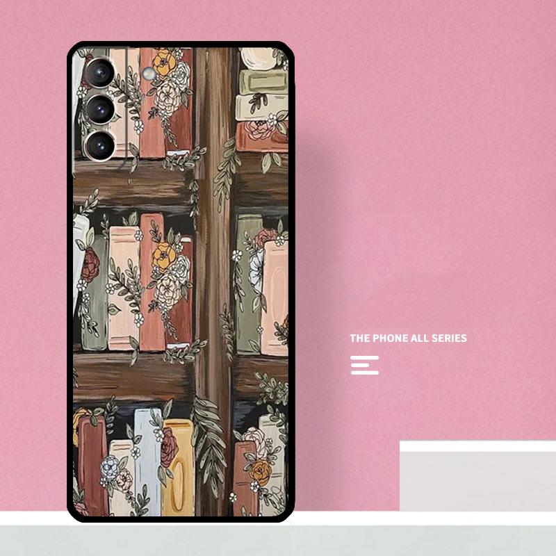 Library  Bookish Case For Samsung Galaxy S23 S22 Ultra Plus S8 S9 S10 Plus Note 10 20 S21 FE S20 FE Cover