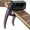 TCapo20 Accordatore capotasto per chitarra multifunzionale 2 in 1 in lega di alluminio con schermo LCD per acustica normale
