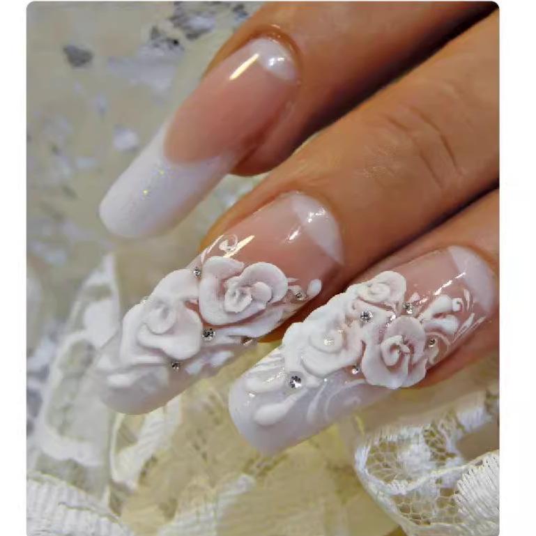 Nail Crystal Powder: Multi-color French Pure Color & Carving Extension 4-in-1 DIY Powder