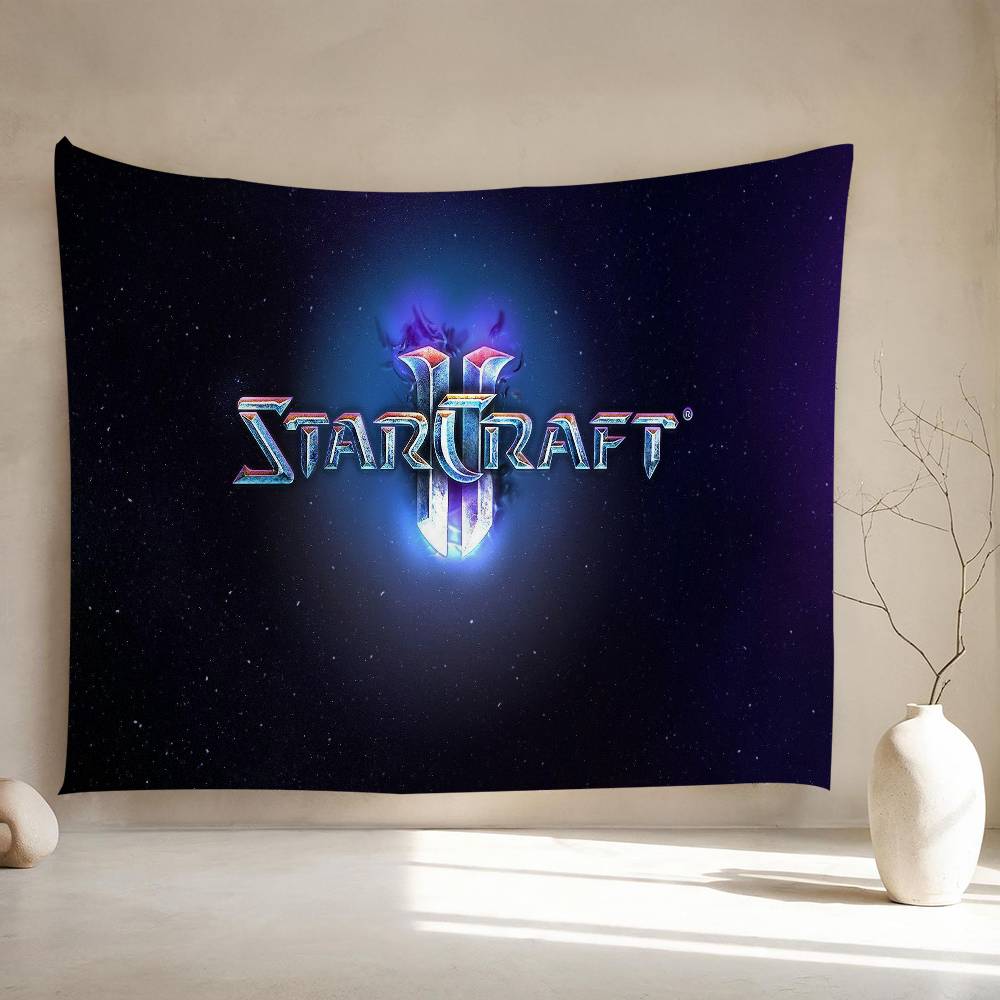 1PC Game SStarCraft 2 Tapestry Art Printing Japanese Wall Tapestry Anime Wall Hanging Home Decor