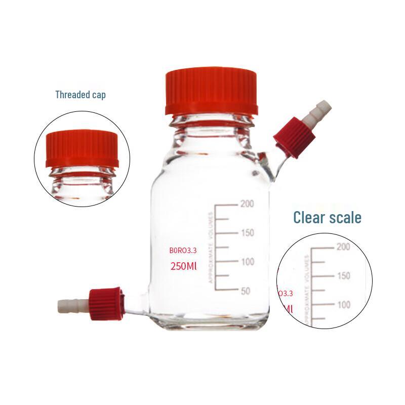 Borosilicate Glass Biological Reagent & Sampling Bottle