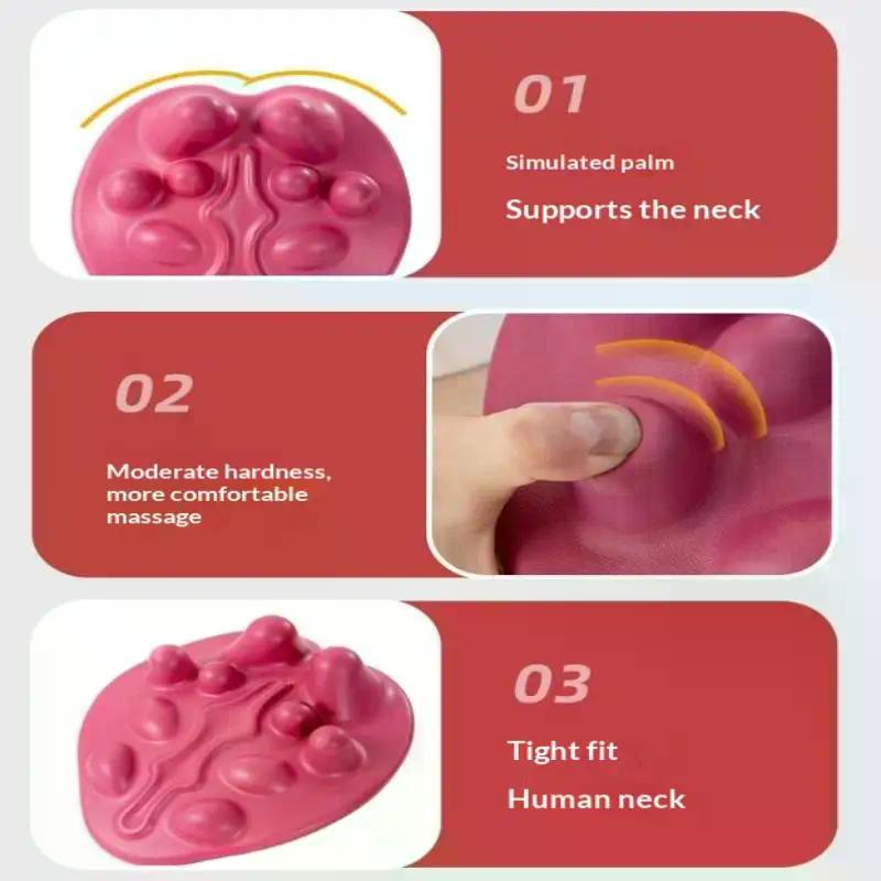 Cervical Acupressure Massager Ergonomic Neck Massage Pad Dredging Acupuncture Point Back Massage Pillow Relieve Low Back Pain