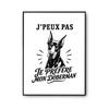 Poster I Can't I Prefer My Doberman I Can't Minimalist | Photo Paper Poster 310 G Pearlescent Finish Size A4