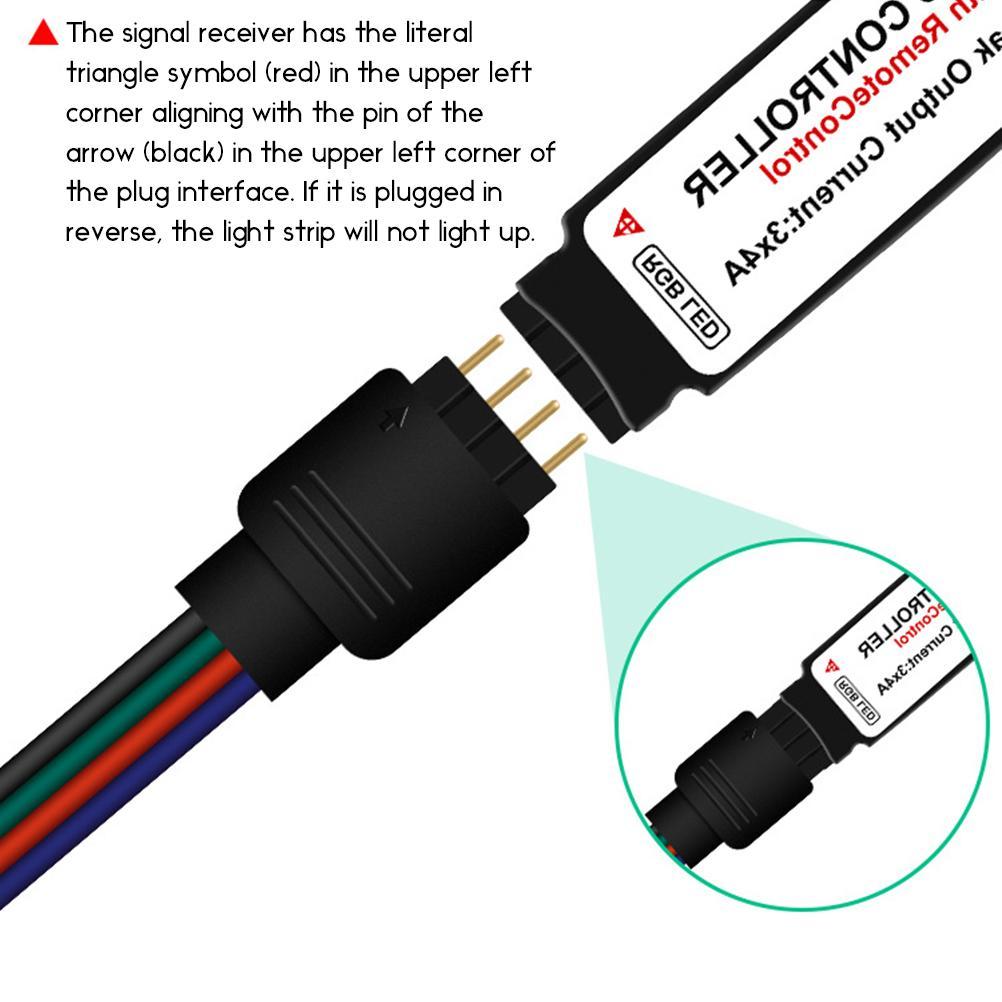 LED Lysstripe RGB DC5V Fleksibel Lampetape USB TV Bakgrunnsbelysning LED Striper med Fjernkontroll