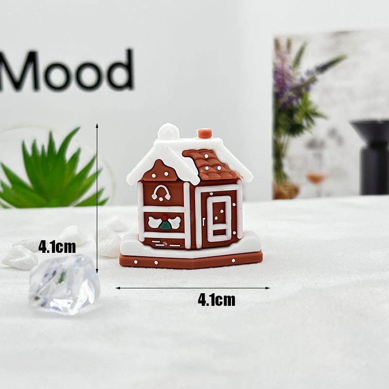 Christmas Resin Keychain Set - Festive Santa Tree Charms with Metal Hooks for Gifts Bags & Home Decor