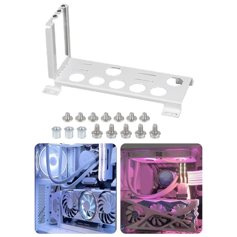Graphics Card Holder Installs On Case Fan Slot Reinforced Metal Construction Stable Sagging Proof