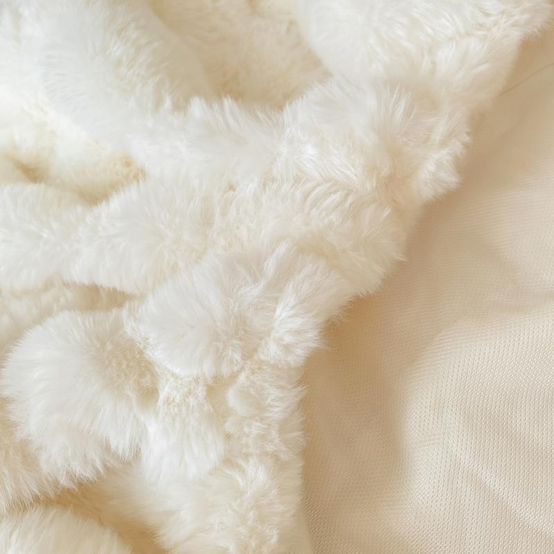 2 stuks Pluizige Pluche Kussensloop 48x74cm Winter Warm Dikte Kussensloop Zacht Konijnenfleece Decoratieve Kussenhoes voor de Winter