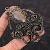Sunstone Pendant Copper Wire Wrapped Pendant Sunstone Octopus Jewelry Original Gemstone Pendant Copper Jewelry Handmade Pendant Gift For Mom