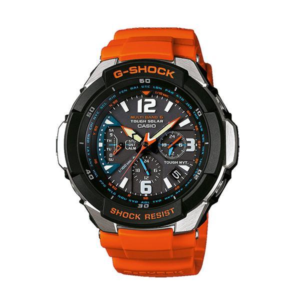 

G-SHOCK G-Shock Sky Cockpit GRAVITYMASTER CASIO Radio Solar Analog Watch Orange GW-3000M-4A Reimported Overseas Model