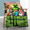 Minecraft 51 Customize Your Name Blanket Multi-purpose Customizable Blanket Warmthful Decor Perfect for Bedding Nap Living Room Office Chair