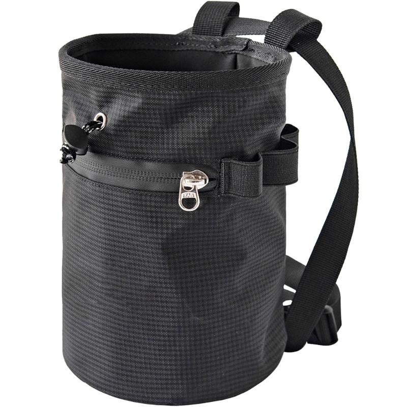 Bouldering Chalk Bucket  & Zippers Pockets Rock Climbing Chalk Bag Magnesia Pouches Nonslip Chalk Bag Easy Use