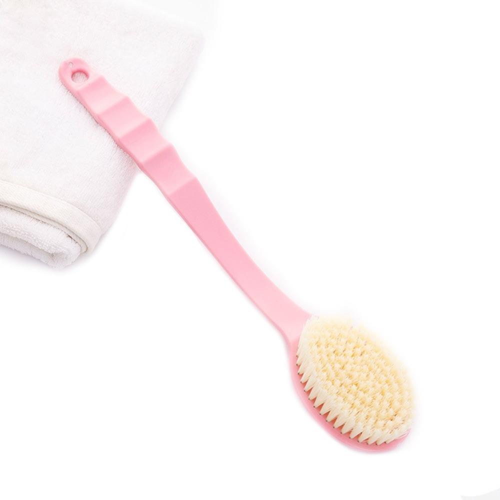 1PC Soft Body Scrubber Shower Exfoliating Scrubs Long Handle Bath Brush Exfoliator Skin Massager Cleaning Brush Bathroom Accessories