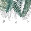24 Styles Wall Stickers Decorated Tropical Green Leave Nordic Fresh Living Room Bedroom Stickers Plant Flowers Wall Decorations