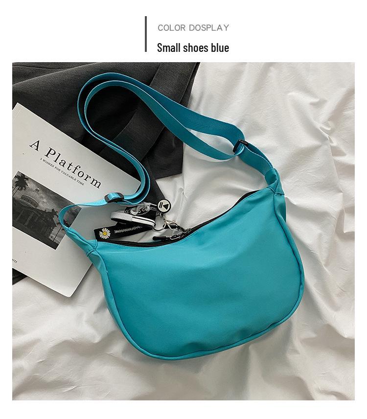 Women's Trendy Large Capacity Crossbody Bag - Autumn/Winter 2021, Casual Lightweight Oxford Cloth, Korean Style Dumpling Design